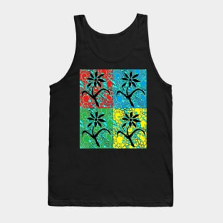 pop Art Cool Flower 1 Tank Top